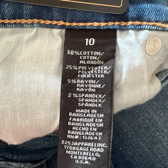 Truth + Theory Women's Med Wash High-Rise Angle Skinny Stretch Demin Jean, Sz 10 - Picture 5 of 10